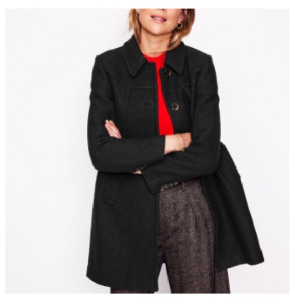 Boden Lincoln Textured Coat, Black, Size 10, 2025 Design, NWT - Picture 13 of 14